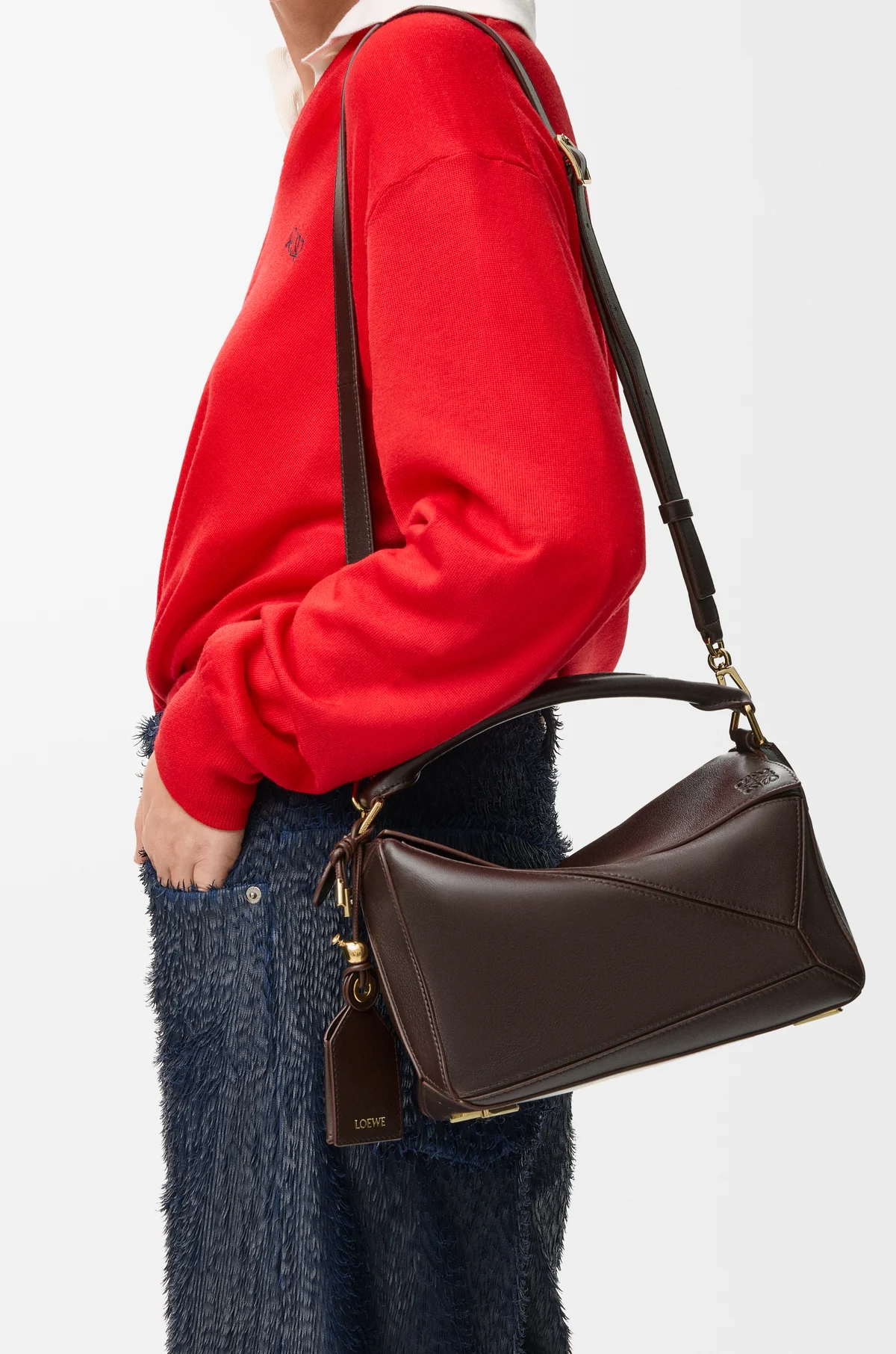 Loewe Small Featherlight Puzzle bag in nappa lambskin