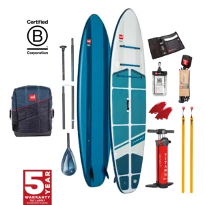 Red Equipment: 11'0" Compact MSL 1000 Inflatable Stand Up Paddle Board Package